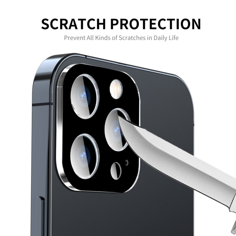 Película protetora para Câmara Traseira Techsuit para Apple iPhone 15 Pro Max / 15 Pro, Vidro Temperado, Preto