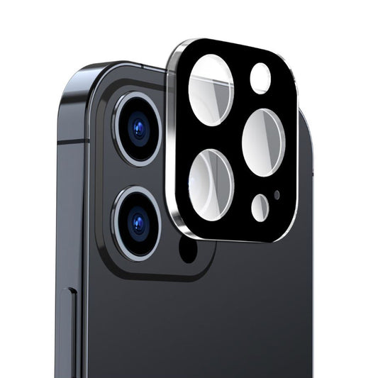 Película protetora para Câmara Traseira Techsuit para Apple iPhone 16 Pro Max / 16 Pro, Vidro Temperado, Preto