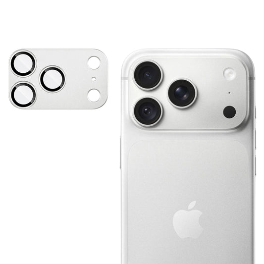 Película de proteção para a câmara traseira Techsuit para Apple iPhone 18 Pro, vidro temperado, prateada