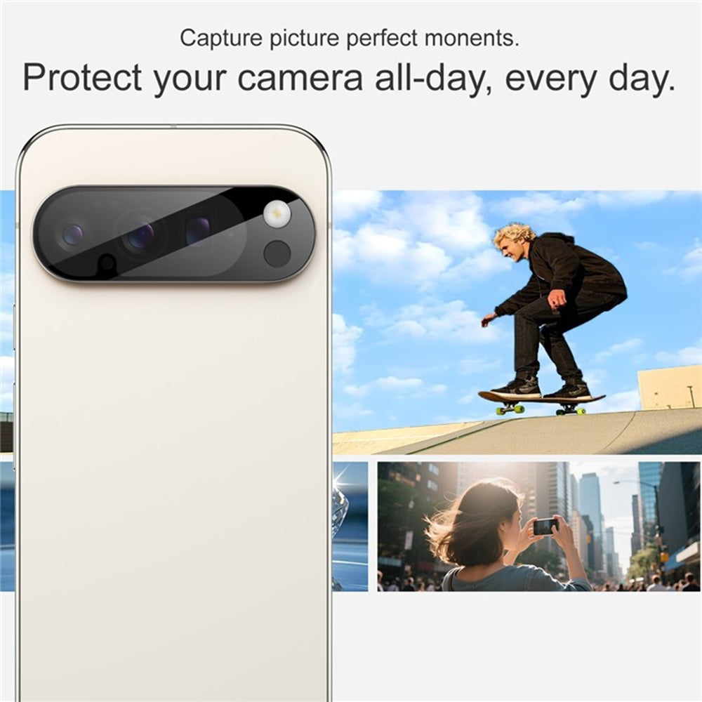 Película protetora para Câmara Traseira Techsuit para Google Pixel 10 Pro XL, Vidro Temperado, Preto