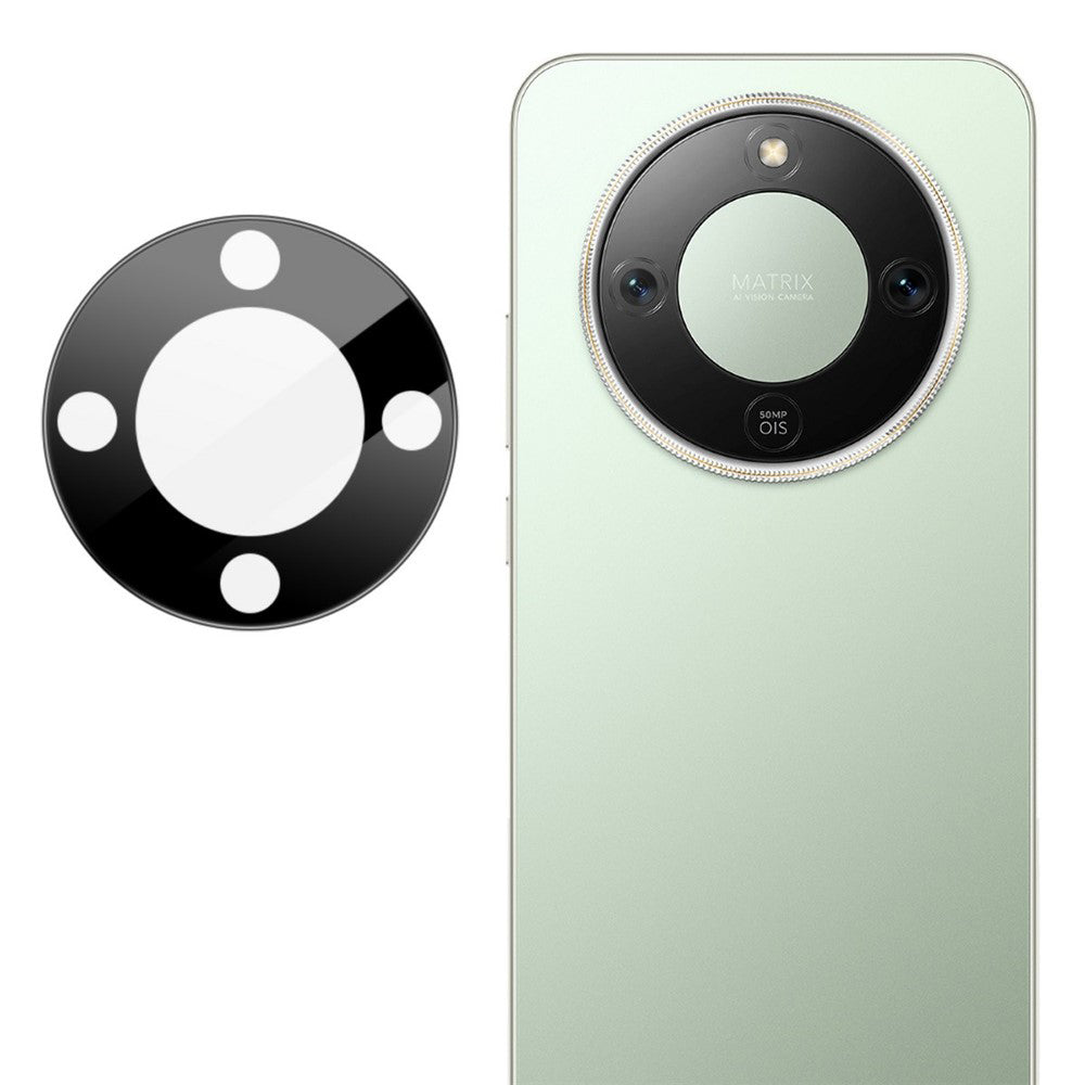 Película Protetora de Câmera Traseira Techsuit para Honor Magic8 Lite, Vidro Temperado, Preta