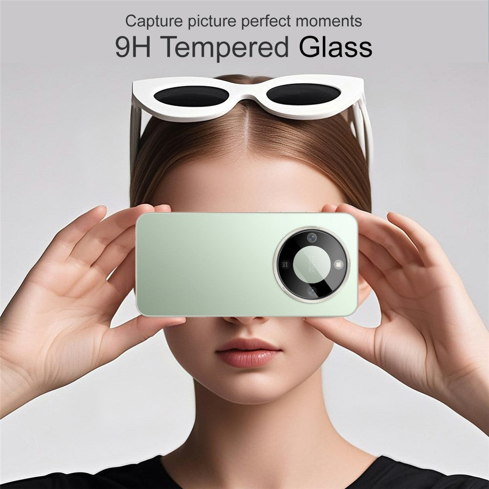 Película Protetora de Câmera Traseira Techsuit para Honor Magic8 Lite, Vidro Temperado, Preta