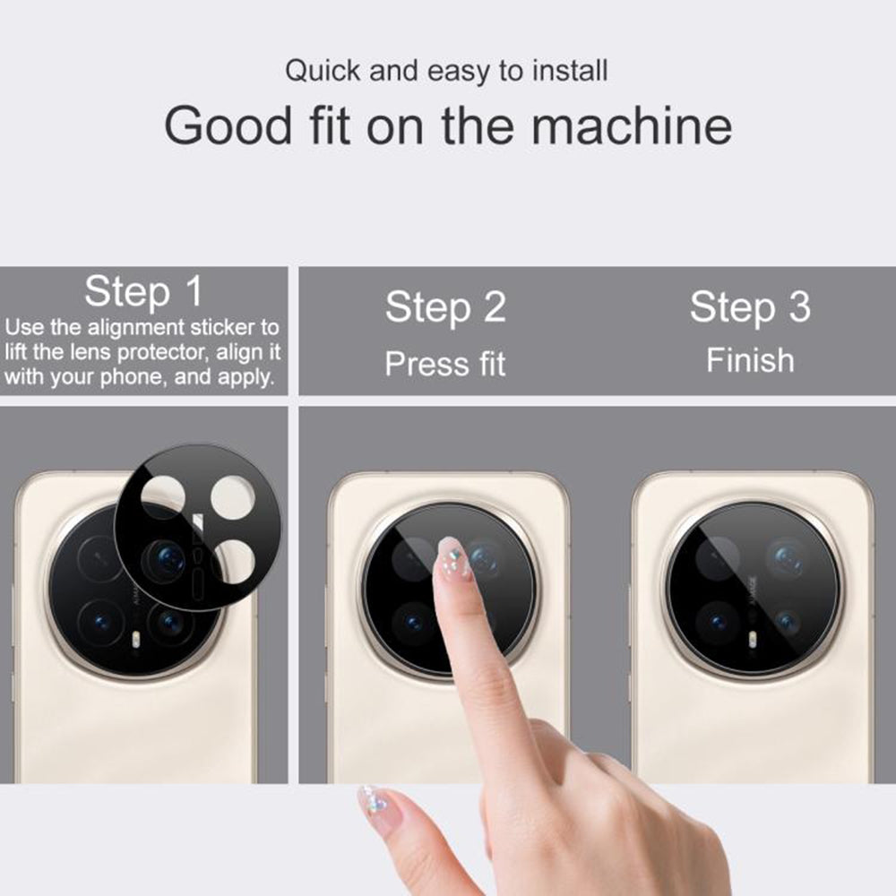 Película de Proteção para Câmera Traseira Techsuit para Honor Magic8 Pro, Vidro Temperado, Preta