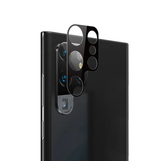 Película protetora para Câmara Traseira Techsuit para Samsung Galaxy S23 Ultra S918, Vidro Temperado, Preto