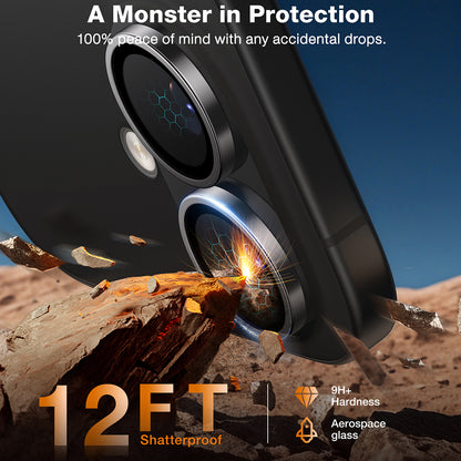 Película Protetora de Câmera Traseira Torras Lensguard para Apple iPhone 16 Plus / 16, Vidro Temperado, Cinza Metálico