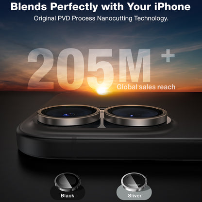 Película Protetora de Câmera Traseira Torras Lensguard para Apple iPhone 16 Plus / 16, Vidro Temperado, Cinza Metálico