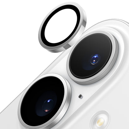 Película Protetora de Câmera Traseira Torras Lensguard para Apple iPhone 16 Plus / 16, Vidro Temperado, Cinza Metálico
