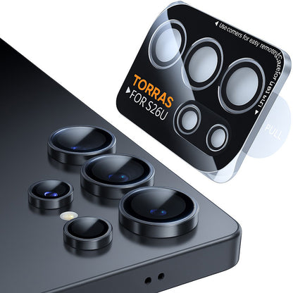 Película Protetora de Câmera Traseira Torras Lensguard para Samsung Galaxy S26 Ultra S948, Vidro Temperado, Preta