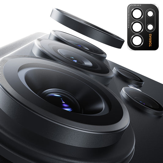 Película Protetora de Câmera Traseira Torras Lensguard para Samsung Galaxy S26 Ultra, Vidro Temperado, Preta