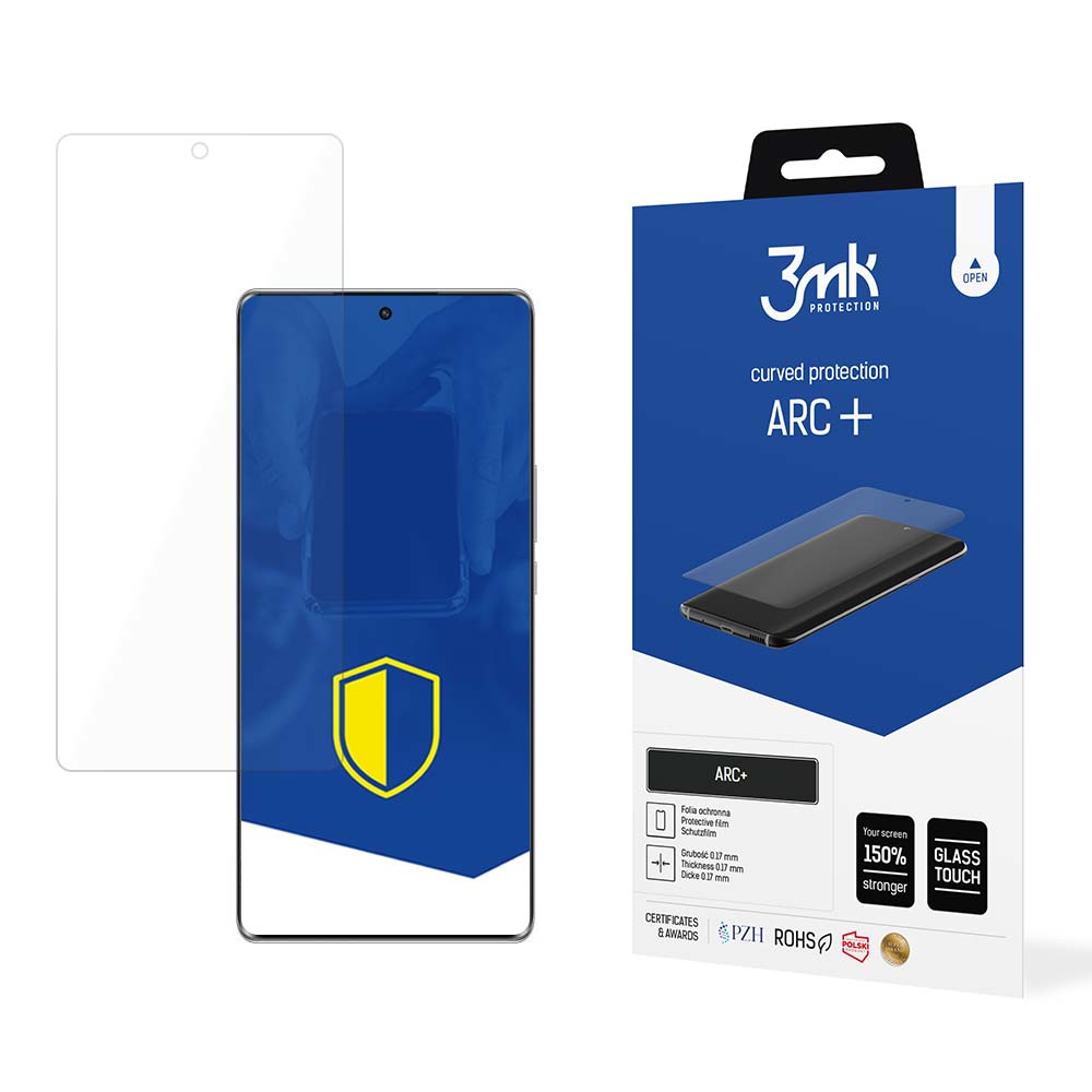 Protetor de ecrã 3MK ARC+ para Honor Magic5 Lite, Plástico