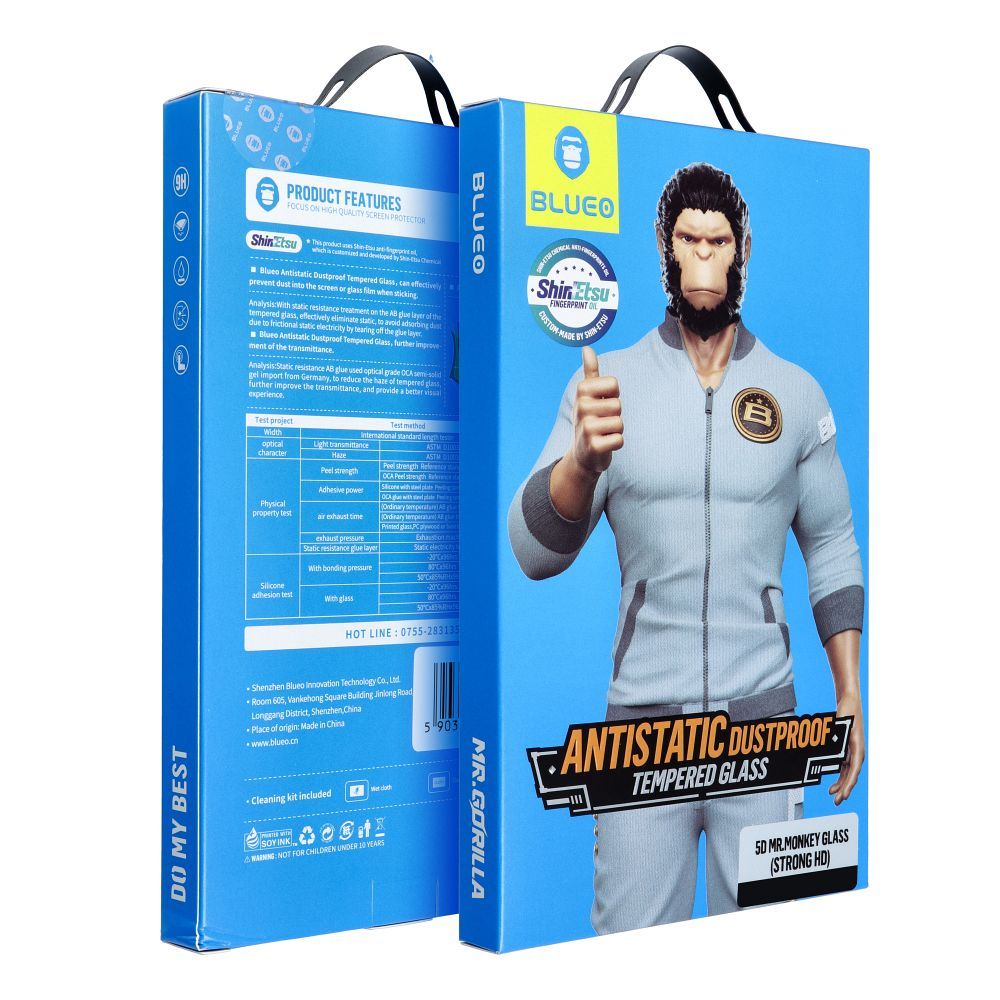 Película Protetora de Ecrã Blueo para Samsung Galaxy S24 S921, Vidro Temperado, Colagem Total, 5D, Preta