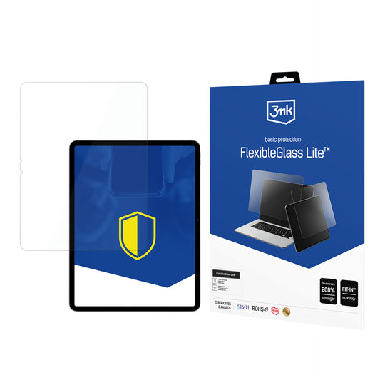 Protetor de ecrã 3MK FlexibleGlass Lite para Apple iPad Air 13 (2024), vidro flexível, cola total 