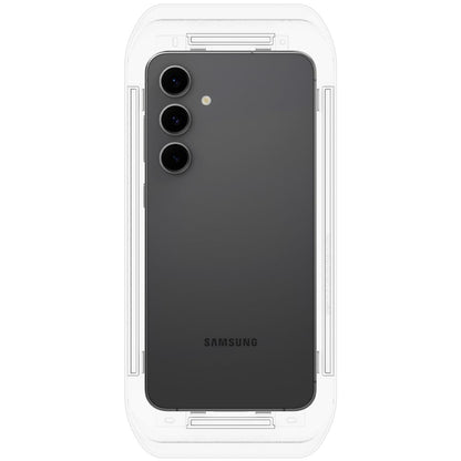 Protetor de ecrã Spigen EZ FIT para Samsung Galaxy S24 FE S721, proteção de vidro, cola total, conjunto de 2 peças AGL08729 