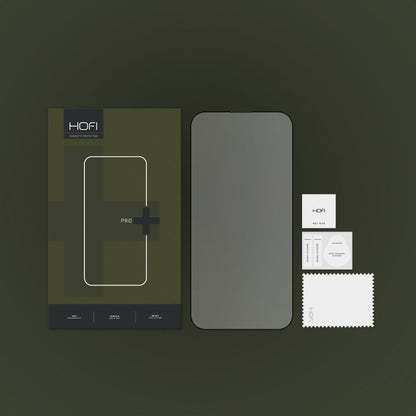 Película protetora de ecrã HOFI PRO+ para Apple iPhone 14 Pro, Vidro Temperado, Cola Total, Preta