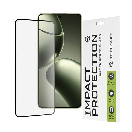 Película protetora de ecrã Techsuit para Xiaomi 14T Pro / 14T, Vidro Temperado, Cola Total, 111D, Preta