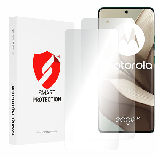 Película protetora de ecrã Smart Protection Premium Classic para Motorola Edge 50, Plástico, Conjunto de 2 unidades