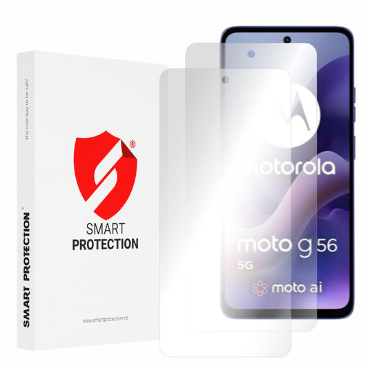 Película protetora de ecrã Smart Protection Premium Classic para Motorola Moto G56, Plástico, Conjunto de 2 unidades