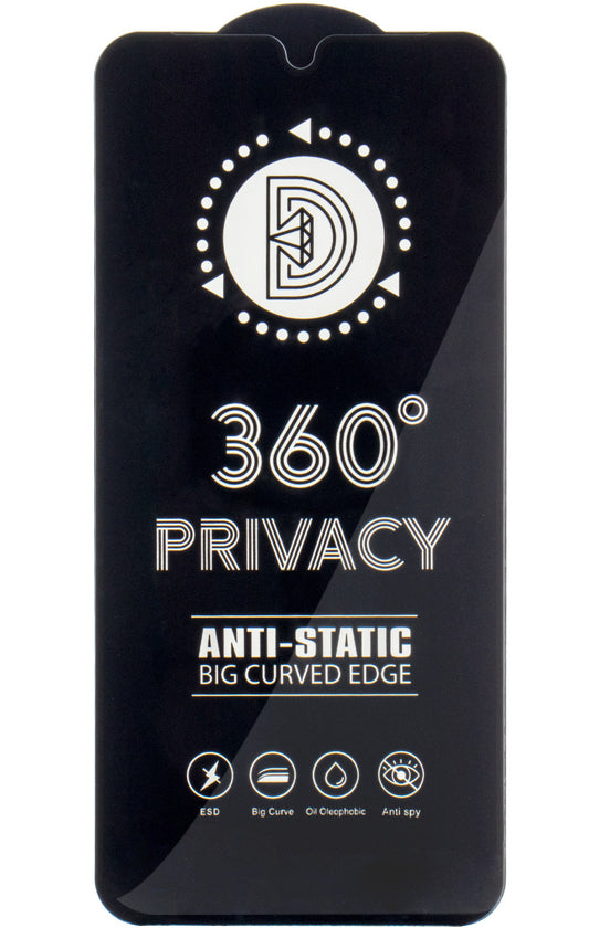 Película protetora de ecrã Privacy OEM 360 para Apple iPhone 17 / 16 Pro, Vidro Temperado, Cola Total