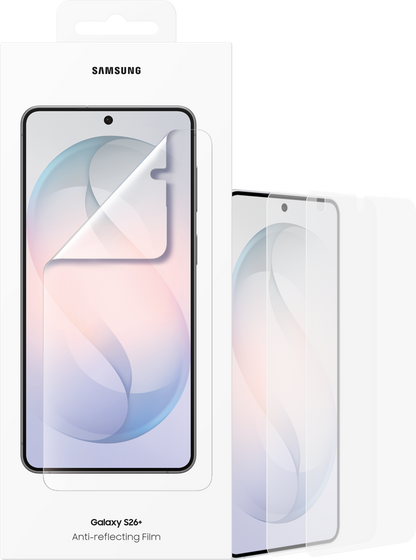 Película Protetora Anti-reflexo para Samsung Galaxy S26 Plus S947, Plástico, Conjunto de 2 peças EF-US947CTEGWW