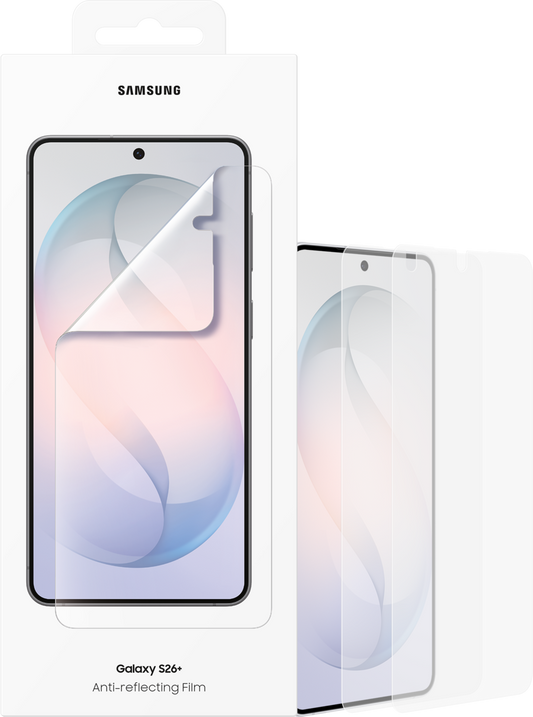 Película Protetora Anti-reflexo para Samsung Galaxy S26 Plus S947, Plástico, Conjunto de 2 peças EF-US947CTEGWW