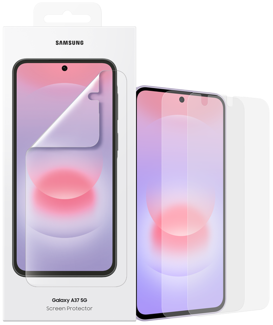 Película Protetora de Ecrã Samsung para Galaxy A37 5G, Plástico, Conjunto de 2 peças EF-UA376CTEGWW