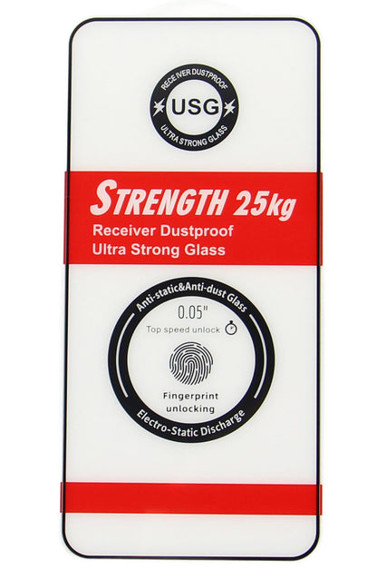 Película protetora de ecrã OEM Ultra Strong 25KG para Samsung Galaxy S24 Ultra S928, Vidro Temperado, Cola Total, 2.5D, Preta
