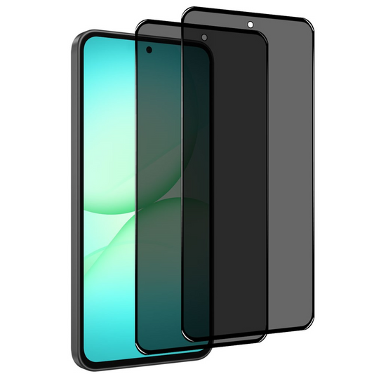 Película de proteção de ecrã Privacy Northjo para Samsung Galaxy A57 5G, Vidro Temperado, Cola Total, Conjunto de 2 unidades