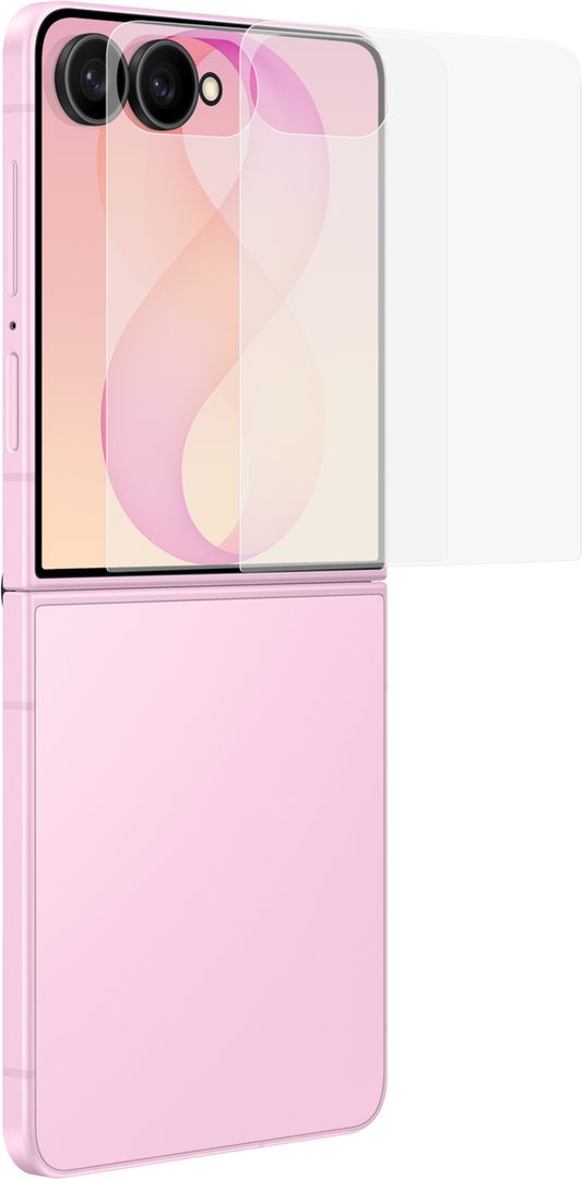 Película protetora para ecrã exterior Samsung anti-reflexo para Galaxy Z Flip8 F776, plástico, conjunto de 2 unidades EF-UF776CTEGWW
