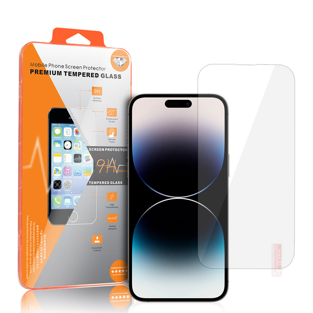 Película protetora de ecrã OEM Orange para Apple iPhone 18 Pro Max / 17 Pro Max / 16 Pro Max, Vidro Temperado, Cola Total