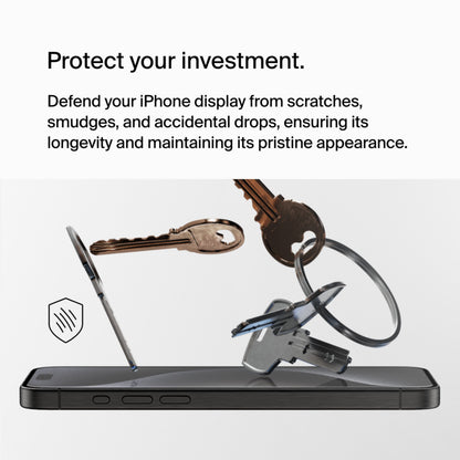 Película protetora de ecrã Belkin ScreenForce UltraGlass 2 para Apple iPhone 15 Pro Max, Vidro Temperado, Cola Total OVA134zz