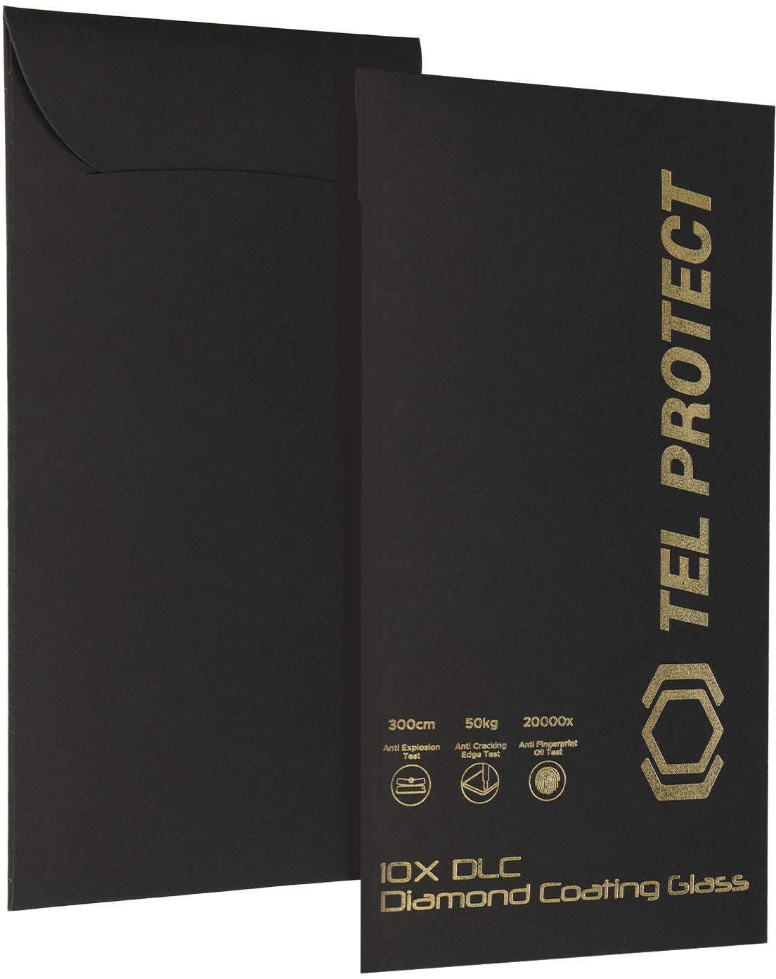 Película de proteção de ecrã Tel Protect 10X HD DLC Diamond Coating para Apple iPhone 18 Pro Max / 17 Pro Max, Vidro Temperado, Full Glue, Preta