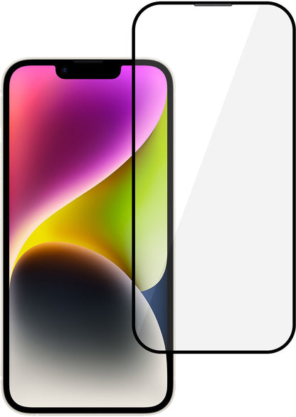 Película de proteção de ecrã Tel Protect 10X HD DLC Diamond Coating para Apple iPhone 17e / 16e / 14 / 13 Pro / 13, Vidro Temperado, Full Glue, Preta