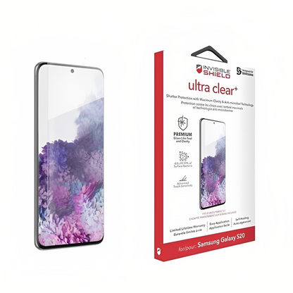 Protetor de ecrã Zagg Ultra Clear+ para Samsung Galaxy S20 G980, Plástico 200204858