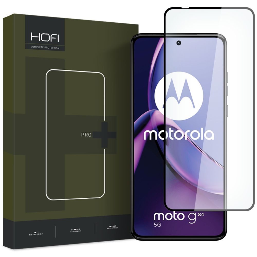 Protetor de ecrã HOFI PRO+ para Motorola Moto G84, película protetora de ecrã, vidro, cola total, preto 