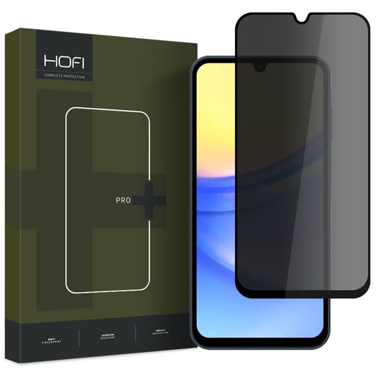 Protetor de ecrã HOFI PRO+ para Samsung Galaxy A15 5G A156 / A15 A155 / A25 A256, vidro de privacidade, cola total 