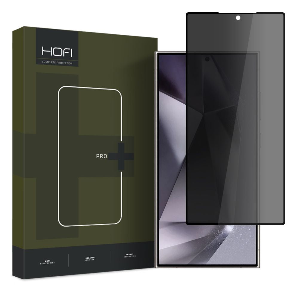 Protetor de ecrã privado HOFI PRO+ para Samsung Galaxy S24 Ultra S928, vidro de proteção, cola total 