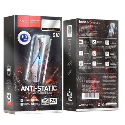 Película Protetora de Ecrã HOCO para Apple iPhone 14 Pro Max, Vidro Temperado, Full Glue, Conjunto de 25 peças, Preta