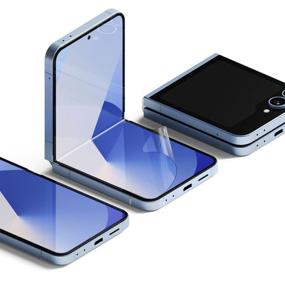 Película Protetora de Ecrã Interior Ringke Dual Easy para Samsung Galaxy Z Flip6 F741, Plástico, Conjunto de 2 peças