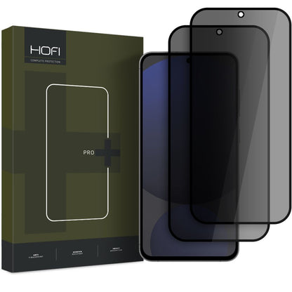 Protetor de ecrã privado HOFI Glass PRO+ para Samsung Galaxy S24 FE S721, escudo protetor, cola completa, conjunto 2 peças, 2.5D 