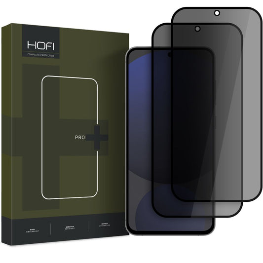 Protetor de ecrã privado HOFI Glass PRO+ para Samsung Galaxy S24 FE S721, escudo protetor, cola completa, conjunto 2 peças, 2.5D 