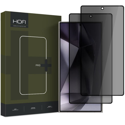 Película protetora de ecrã Privacy HOFI Glass PRO+ para Samsung Galaxy S25 Ultra S938, Vidro Temperado, Cola Total, Conjunto de 2 unidades