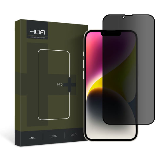 Película protetora de ecrã Privacy HOFI PRO+ para Apple iPhone 14 Plus / 13 Pro Max, Vidro Temperado, Cola Total