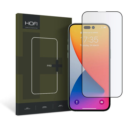 Película protetora de ecrã HOFI PRO+ para Apple iPhone 14 Pro, Vidro Temperado, Cola Total, Preta