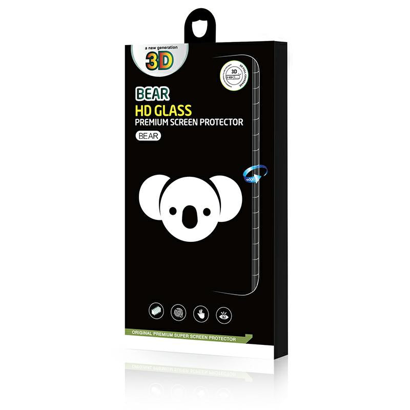 Película protetora de ecrã Bear HD para Samsung Galaxy S24 Ultra S928, Vidro Temperado, Cola Total, Preta