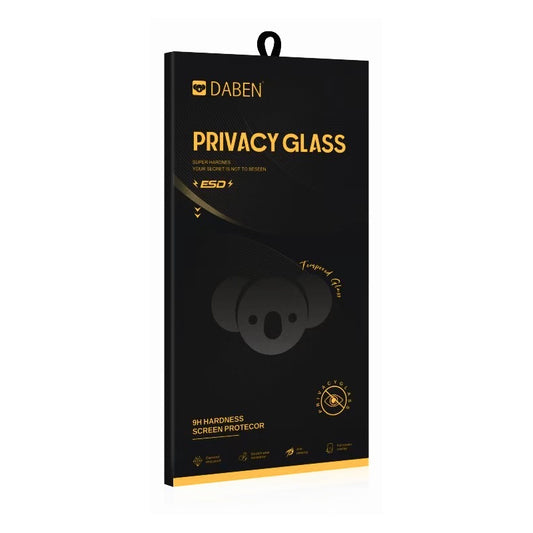 Película protetora de ecrã Privacy Bear para Apple iPhone 17e / 16e / 14 / 13 Pro, Vidro Temperado, Cola Total
