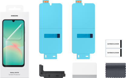 Película Protetora de Ecrã para Samsung Galaxy A26 A266, Plástico, Conjunto de 2 peças EF-UA266CTEGWW