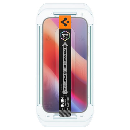 Película de Proteção Ecrã Privacy Spigen GlastR EZ FIT para Apple iPhone 17 Air, Vidro Temperado, Full Glue, Conjunto 2 peças