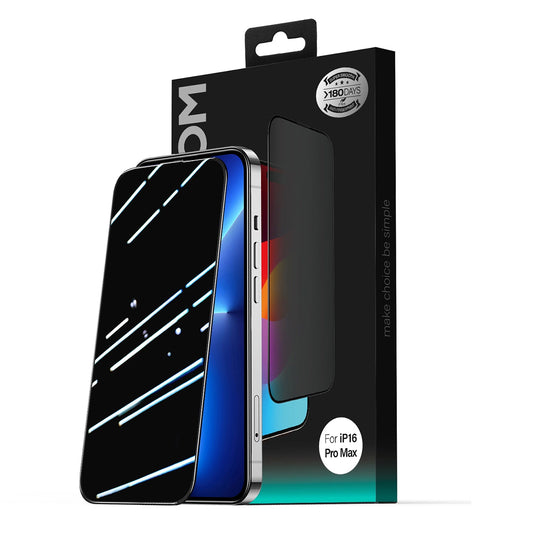 Película de Proteção de Ecrã Privacy Joyroom JR-MLG0283 para Apple iPhone 16 Pro Max, Vidro Temperado, Colagem Total, 2.5D