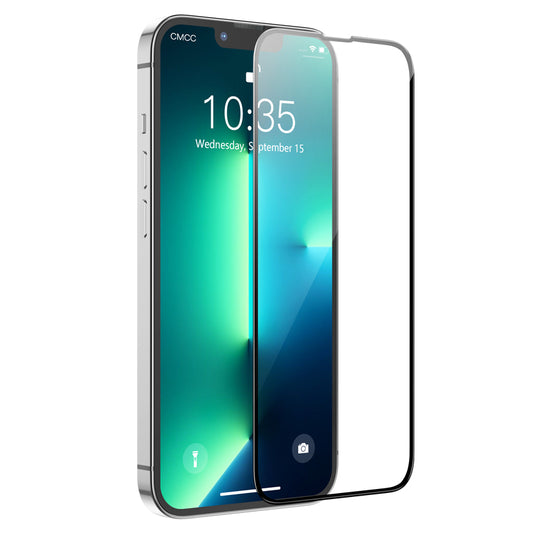 Película Protetora de Ecrã HOCO G16 para Apple iPhone 14 Plus / 13 Pro Max, Vidro Temperado, Colagem Completa, 5D, Preta