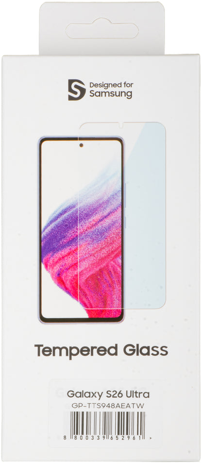 Mobeen Screen Protector by Samsung for Galaxy S26 Ultra S948, Tempered Glass, Full Glue GP-TTS948AEATW